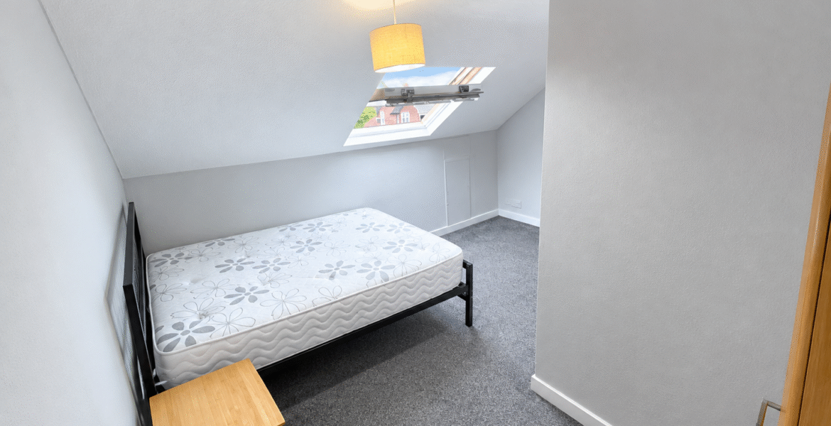 Bright Minimal Attic Bedroom