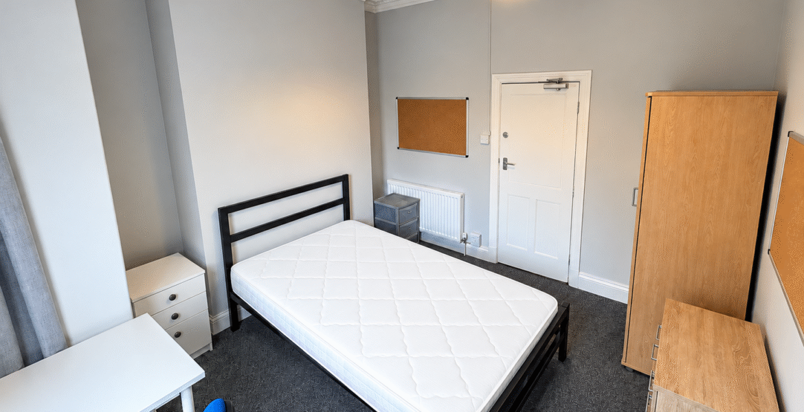 Minimalist Bedroom with Crisp White Mattress
