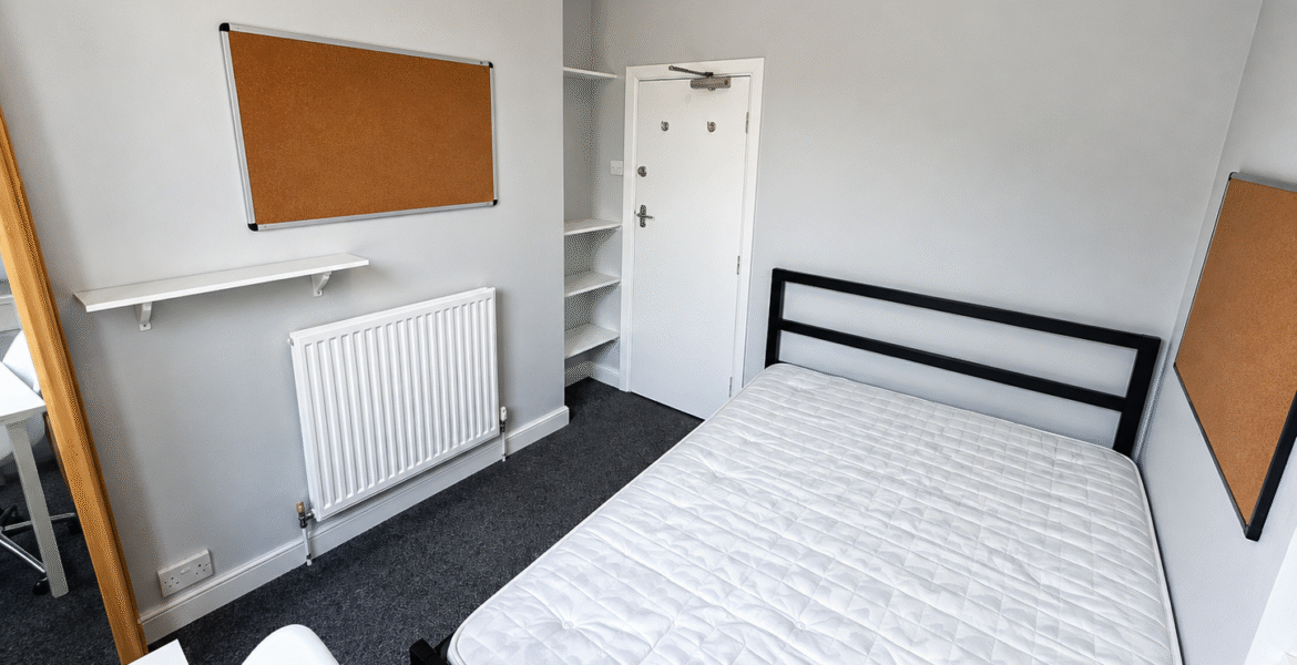 Minimalist Student Bedroom Interior