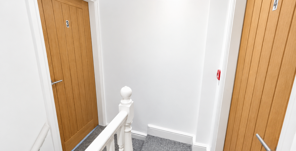 Modern Landing with Doors 3 and 4