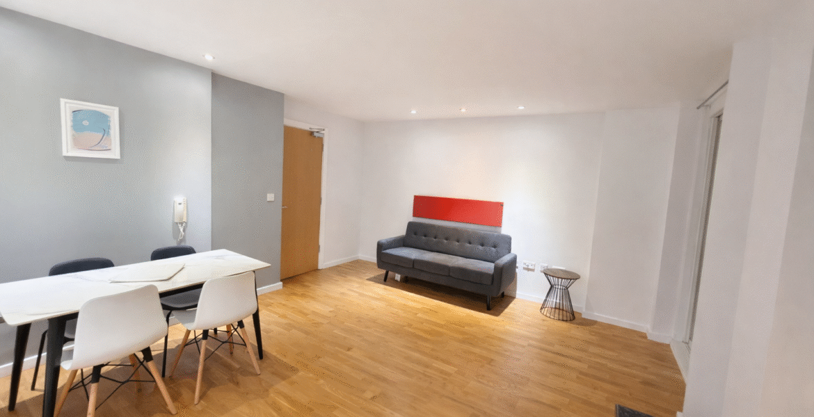 Modern open-plan living and dining space