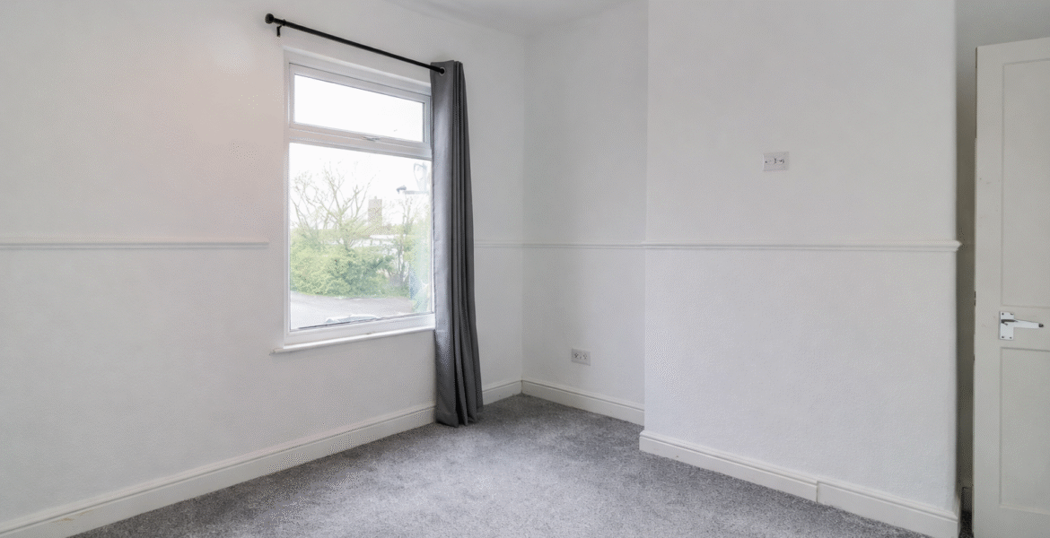 Neutral and serene bedroom space