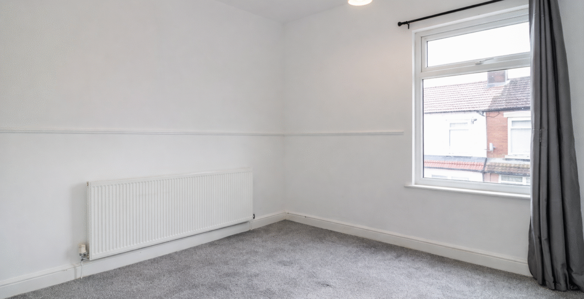 Quiet daytime bedroom with window view