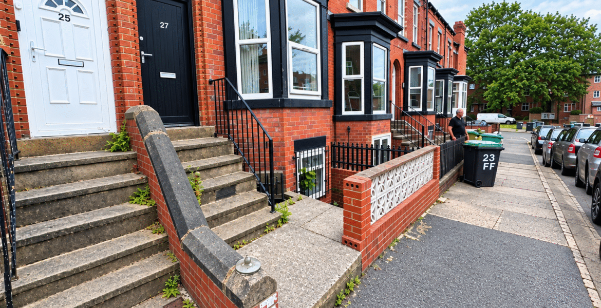 Terraced Houses on a Sunny Street